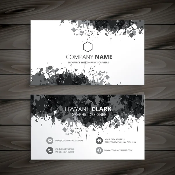 Grunge sıçrama kartviziti