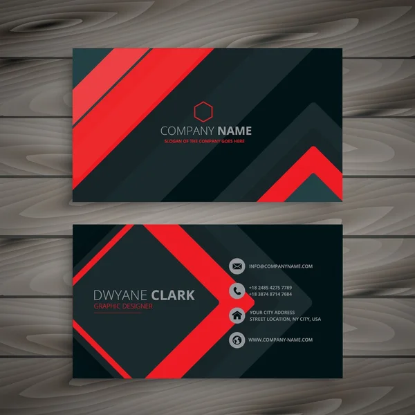 minimal dark business card design