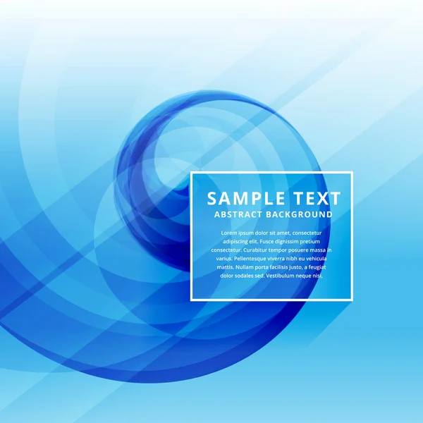 Beautiful clean minimal blue business wave design — Stock Vector