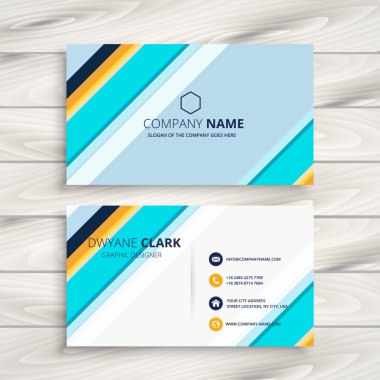 Modern soyut kartvizit vektör çizim