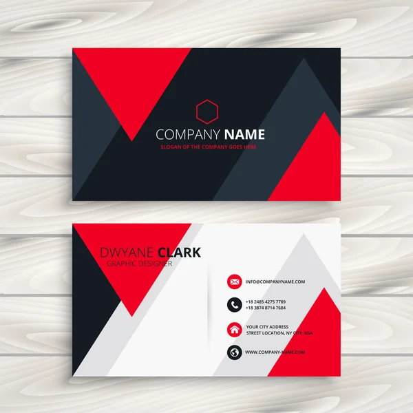 corporate business card vector illustration