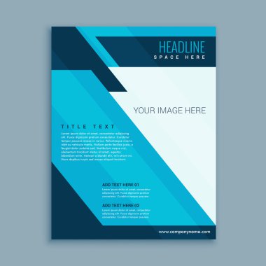 soyut modern iş broşürü