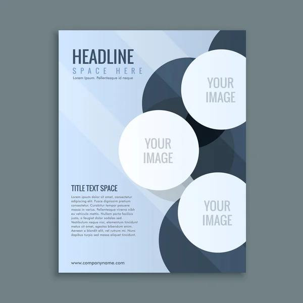 abstract business brochure page layout