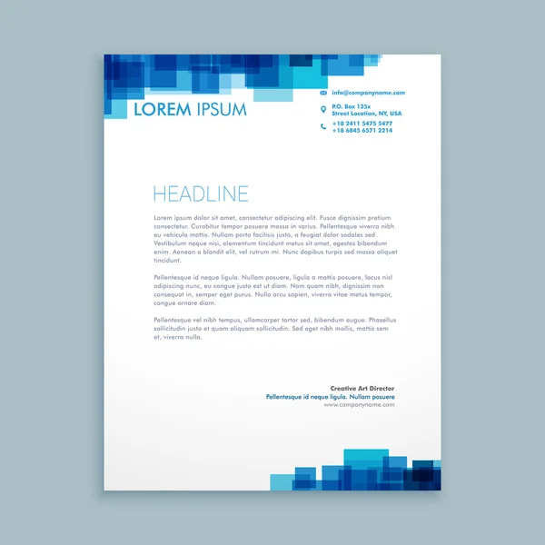 abstract coporate business letterhead