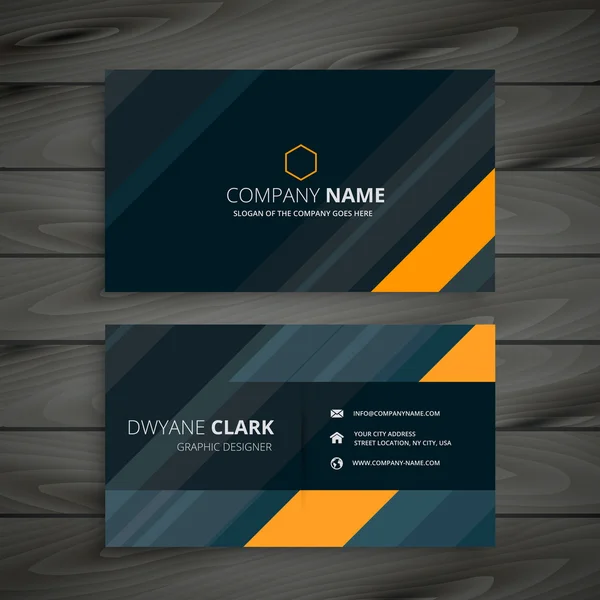 elegant dark business card