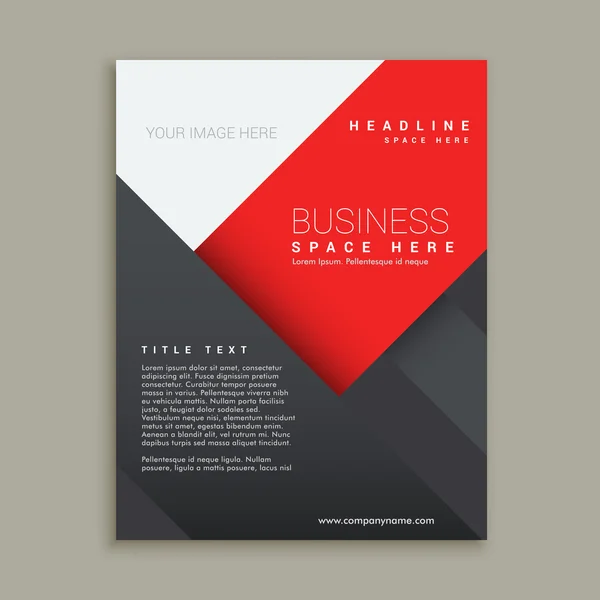 Minimal business brochure template design — Stock Vector