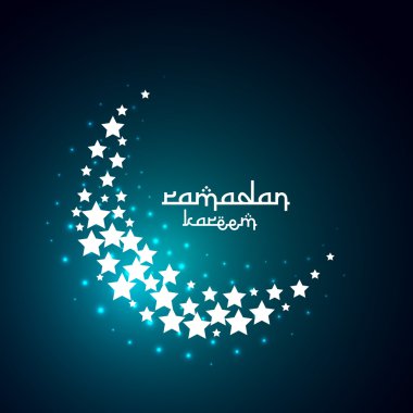 yaratıcı ay tasarım oluşturmak yıldız ile