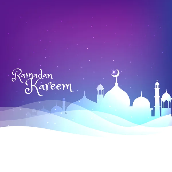 Ramadan Kareem cartão de saudação —  Vetores de Stock