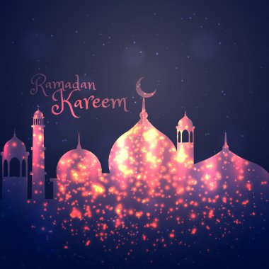 Ramazan kareem arka plan tebrik