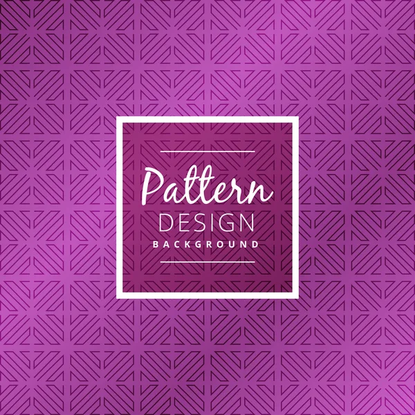 Purple geometric shapes pattern design — Stock Vector