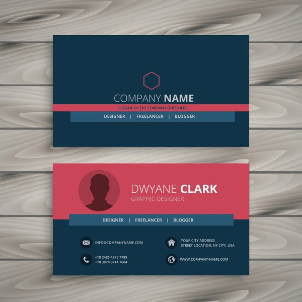 clean modern corporate business card