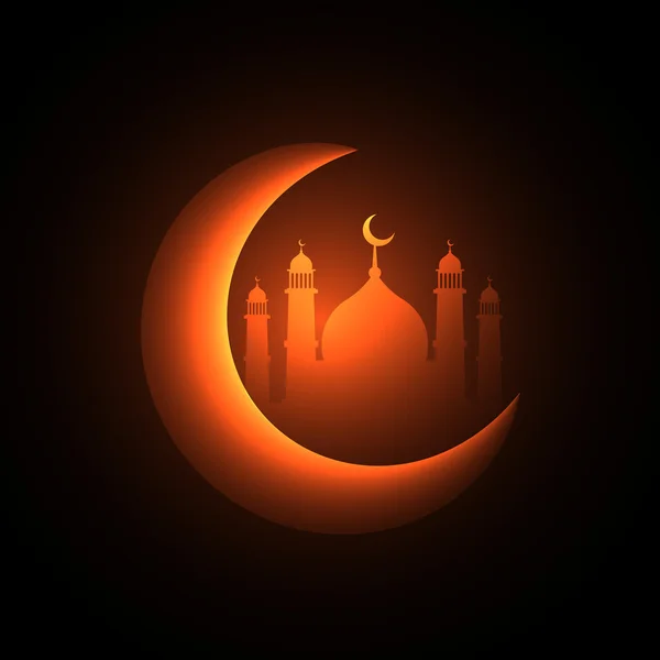 Moslim festival achtergrond groet — Stockvector