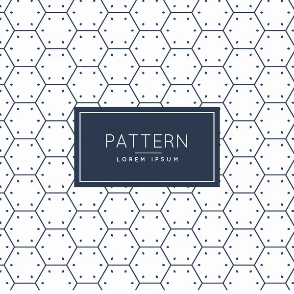 Fondo de patrón de forma hexagonal limpio — Vector de stock