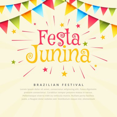 Festa junina Brezilya Festivali tatil arka plan