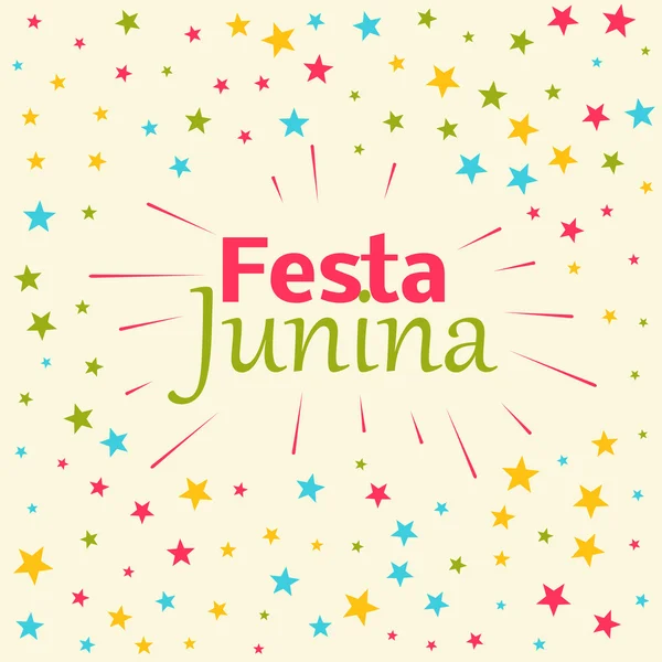 Festa junina celebrazione sfondo — Vettoriale Stock