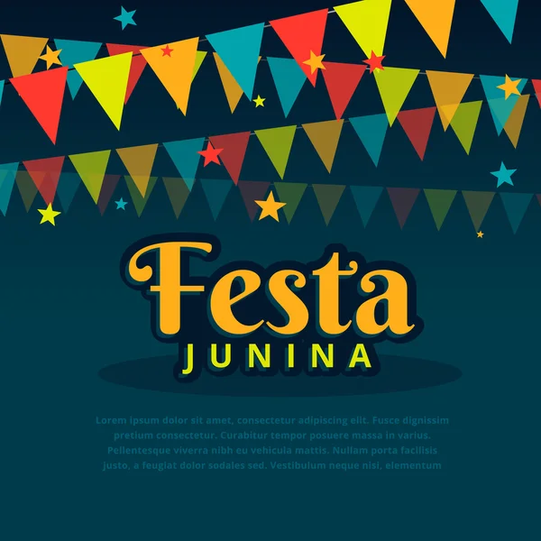 Fiesta latinoamericana junina festival — Vector de stock