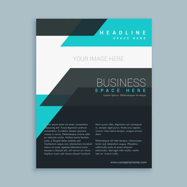 minimal modern business flyer brochure design template