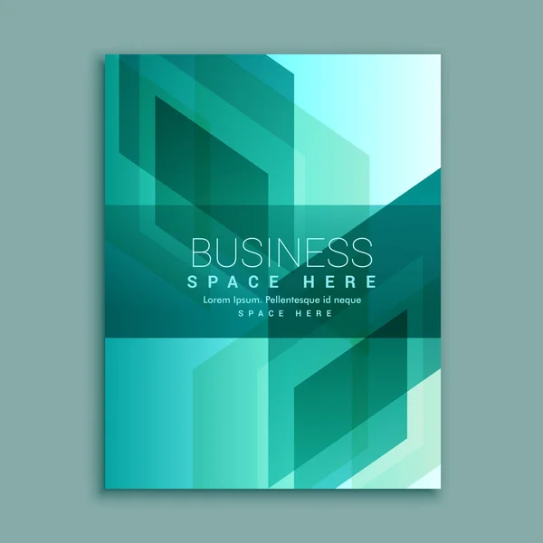 Business brochure design in modern abstract shapes — Stock Vector