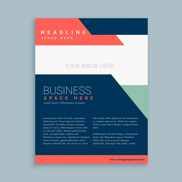 Resumo design de modelo de brochura de negócios —  Vetores de Stock