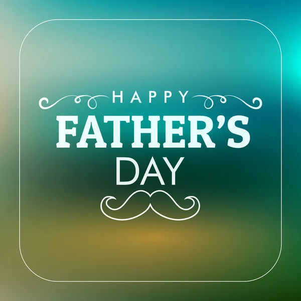 Tarjeta del Día del Padre Feliz — Vector de stock