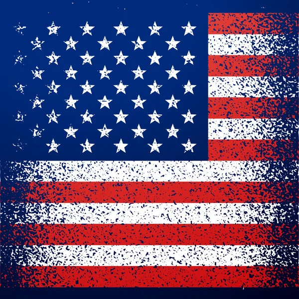 Grunge texturizado bandeira americana fundo —  Vetores de Stock