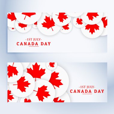 Kanada gün afiş kümesi