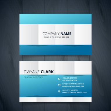 temiz, modern kartvizit vektör tasarım