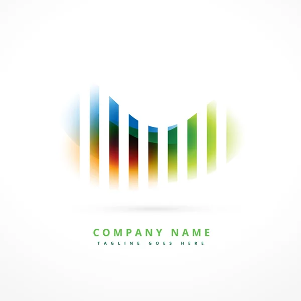 Projeto colorido do símbolo do logotipo da empresa —  Vetores de Stock