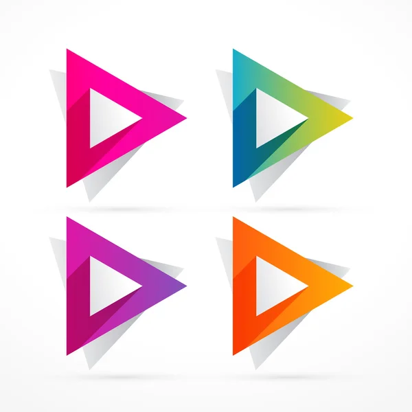 Illustration abstraite de forme triangle coloré — Image vectorielle