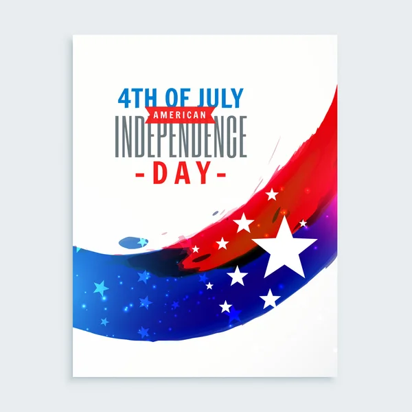 4 de julho Dia da independência americana — Vetor de Stock