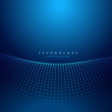 nokta dalga dijital arka plan mesh