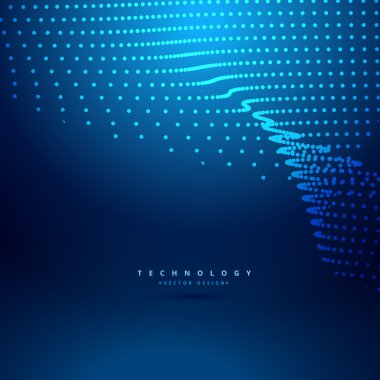 fütüristik dijital kafes nokta dalga