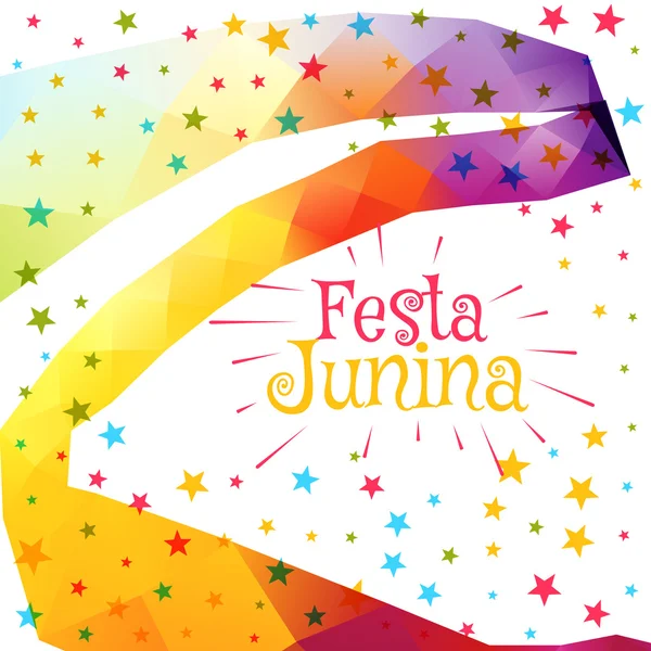 Festa junina celebración colorido fondo — Vector de stock