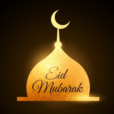 Eid mubarak Müslümanlar Festivali Altın Camii ile