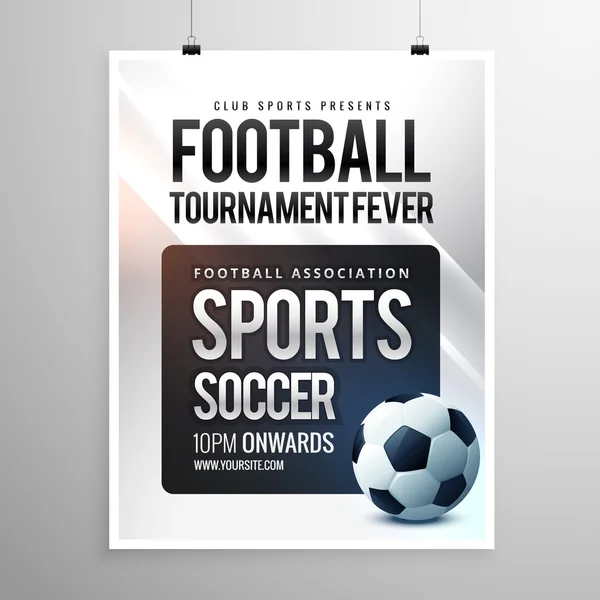 football tournament flyer invitation template