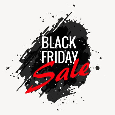 siyah Cuma grunge tarzı banner tasarımı