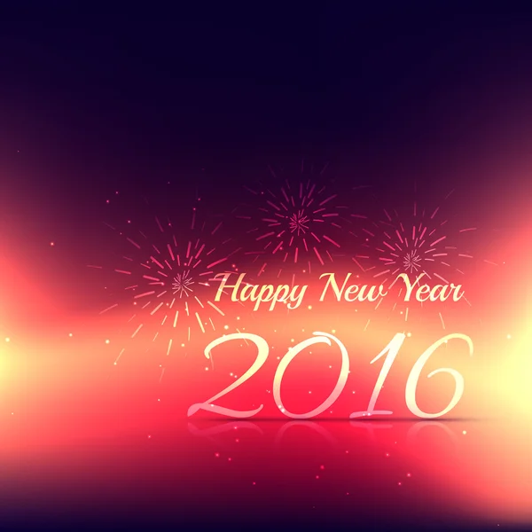 2016 happy new year with fireworks