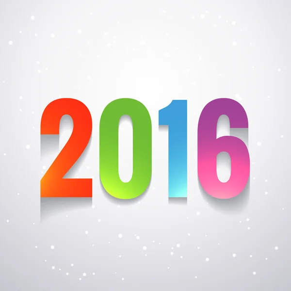 2016 colorful happy new year design