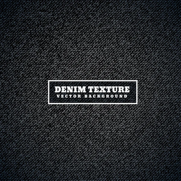 Černá tmavý denim textury — Stockový vektor