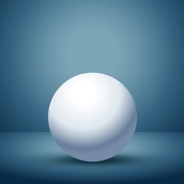 3D alanda boş temiz oda
