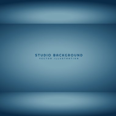 karanlık Stüdyo Oda vektör çizim