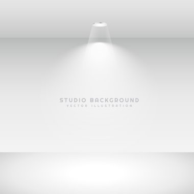 studio background with spot light clipart