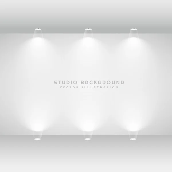 Studio gallery muur vectorillustratie — Stockvector