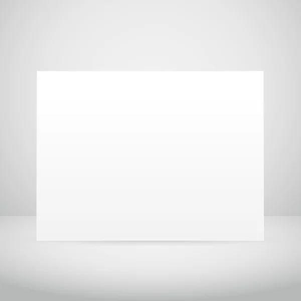 Cadre photo vide dans la chambre blanche — Image vectorielle