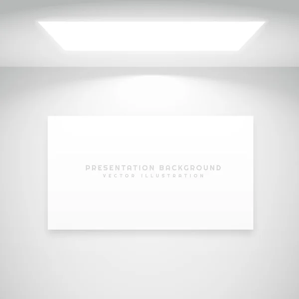 Présentation blanche fond vectoriel illustration — Image vectorielle