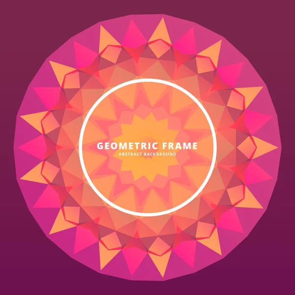 Illustration vectorielle abstraite de cadre géométrique — Image vectorielle
