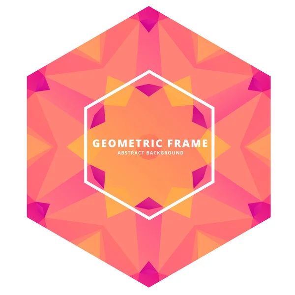 Resumo ilustração vetorial de moldura geométrica —  Vetores de Stock