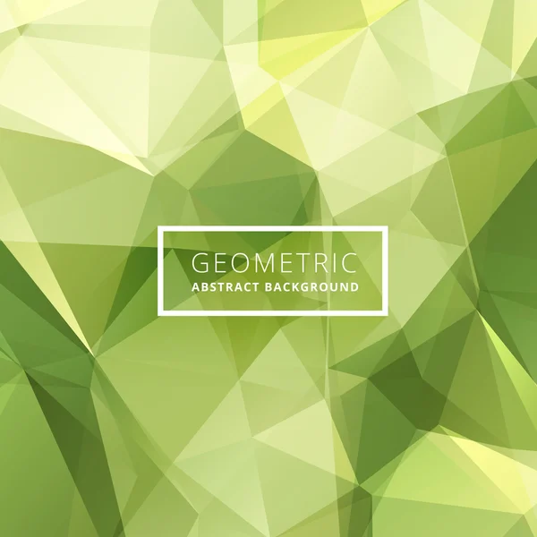 Zelená abstraktní poly pozadí — Stockový vektor
