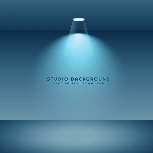 Studio background with light — Stock Vector