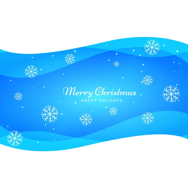blue snowflakes background vector illustration